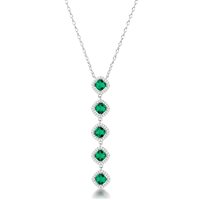 Necklace Brosway Woman FANCY LIFE GREEN in Silver Cubic Zirconia FLG137